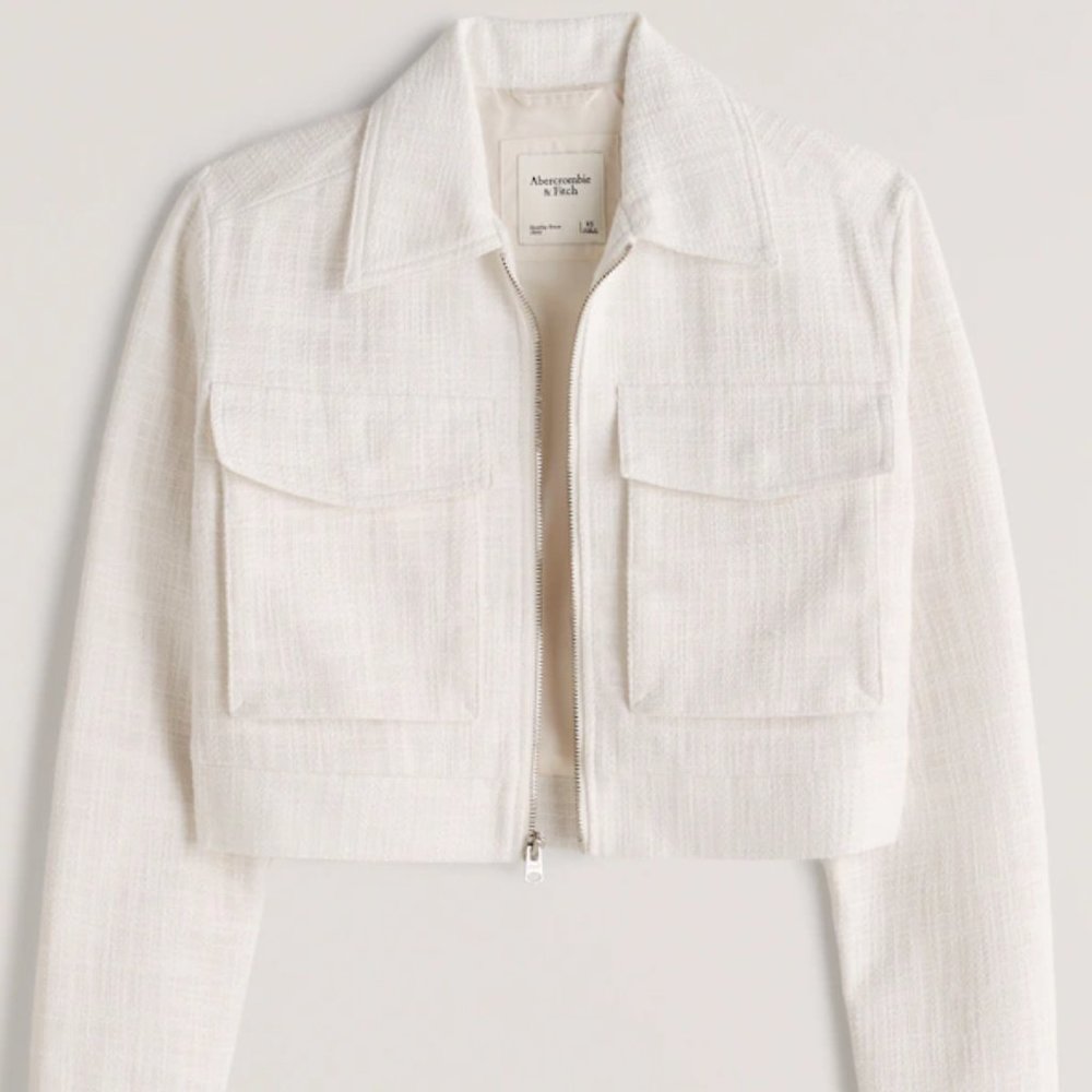 Abercrombie Tweed Crop Jacket New with Tag